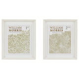 William Morris Green Stamp Framed Art by Laura Bolton (Set of 2)