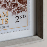 William Morris Red Stamp Framed Art by Laura Bolton (Set of 2)