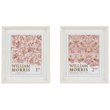 William Morris Red Stamp Framed Art by Laura Bolton (Set of 2)