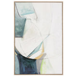 Teal Sketched Lines Canvas