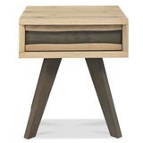 Bentley Designs Cadell Aged Oak Lamp Table with Drawer