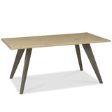 Bentley Designs Cadell Aged Oak 6 Seater Dining Table & 6 Upholstered Chairs