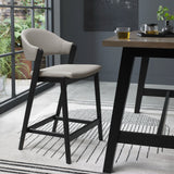 Bentley Designs Camden Peppercorn Upholstered Bar Stool