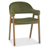 Bentley Designs Camden Rustic Oak Upholstered Arm Chairs (Pair)