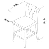 Hampstead Two Tone Upholstered Bar Stools (Pair)