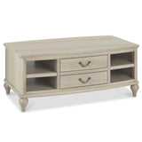 Bentley Designs Bordeaux Chalk Oak Coffee Table With Drawers