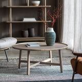 Gallery Kingham Grey Oak Round Coffee Table