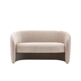 Beige sofa on a white background