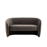Gray sofa on a white background
