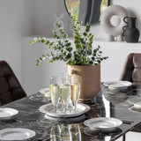 Gallery Davidson 6 Seater Black Dining Table