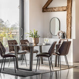 Gallery Davidson 6 Seater Black Dining Table