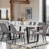 Gallery Davidson 6 Seater White Dining Table