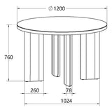 Bentley Designs Carmen Gloss Grey Sintered Stone 4 Seater Dining Table