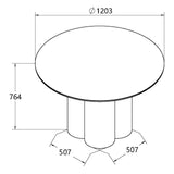 Bentley Designs Warren Sintered Stone 4 Seater Dining Table