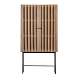 Gallery Okayama Oak 2 Door Cocktail Cabinet