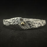 Malcolm Appleby Flowers with 18ct Gold Bead Bracelet