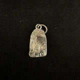 Malcolm Appleby Flower/Scroll Tag Pendant