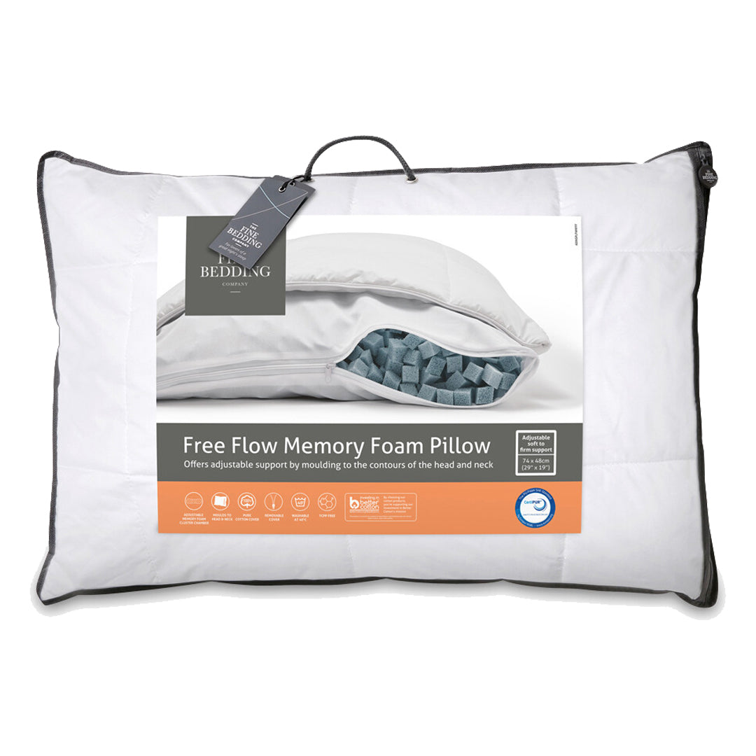 The Fine Bedding Company Free Flow Memory Foam Pillow