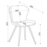 Bentley Designs Arlo Dining Chairs (Pair)