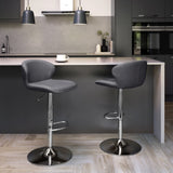 Bentley Designs Rosso Gas Lift Swivel Bar Stool (Single)
