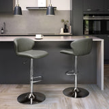 Bentley Designs Rosso Gas Lift Swivel Bar Stool (Single)