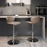 Bentley Designs Rosso Gas Lift Swivel Bar Stool (Single)