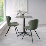 Bentley Designs Baxter Square Bistro Table with Black Base