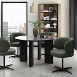 Bentley Designs Carmen Gloss Grey Sintered Stone 4 Seater Dining Table