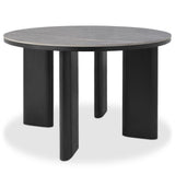 Bentley Designs Carmen Gloss Grey Sintered Stone 4 Seater Dining Table
