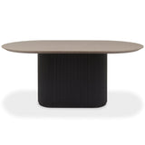 Bentley Designs Jorge Grey Oval Round 6 Seater Dining Table