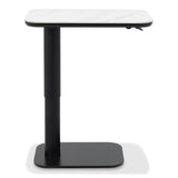 Bentley Designs Riley White Sintered Stone Adjustable Sofa Table
