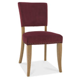 Bentley Designs Indus Rustic Oak Circular Dining Table & 4 Oak Chairs
