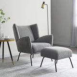 Kyoto Zane Accent Chair with Footstool