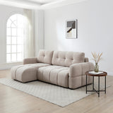 Kyoto Morgan Quilted Corner Sofa Bed