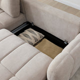 Kyoto Morgan Quilted Corner Sofa Bed