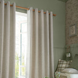 Laura Ashley Milbourne Herringbone Ready Made Curtains