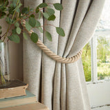 Laura Ashley Milbourne Herringbone Ready Made Curtains