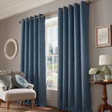 Laura Ashley Stephanie Eyelet Ready Made Curtains