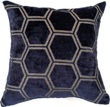 Ivor Velvet Geometric Large Cushion