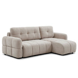 Kyoto Morgan Quilted Corner Sofa Bed