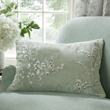 Laura Ashley Pussy Willow Embroidered Cushion