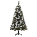 Artificial Indoor Christmas Tree with Metal Stand - 5ft(180cm)