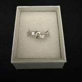 Malcolm Appleby Tiny Ring with 18ct Gold Bead - Size L