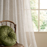 William Morris at Home Original Willow Voile Slot Top Sheer Panel Curtains