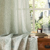 William Morris at Home Original Willow Voile Slot Top Sheer Panel Curtains