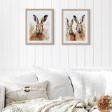 Hattie and Harold Framed Canvas by Joanna Lea