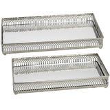 Set of Rectangular Nickel Plated Trays | Taylors on the High Street