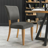 Bentley Designs Indus Rustic Oak Upholstered Chairs | Taylors on the High Street