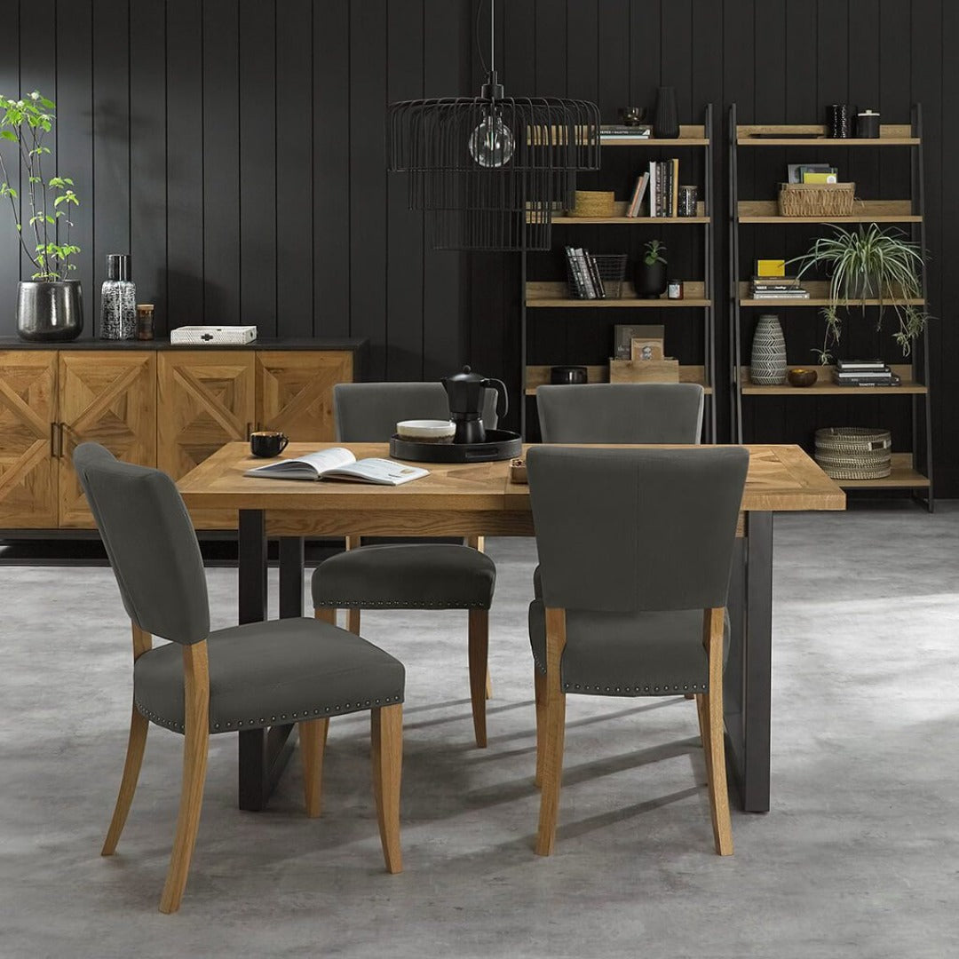 Bentley Designs Indus Rustic Oak 4-6 Dining Table | Taylors on the High Street