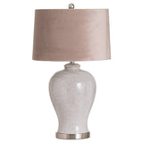 Hadley Ceramic Table Lamp with Natural Shade | Taylors on the High Street